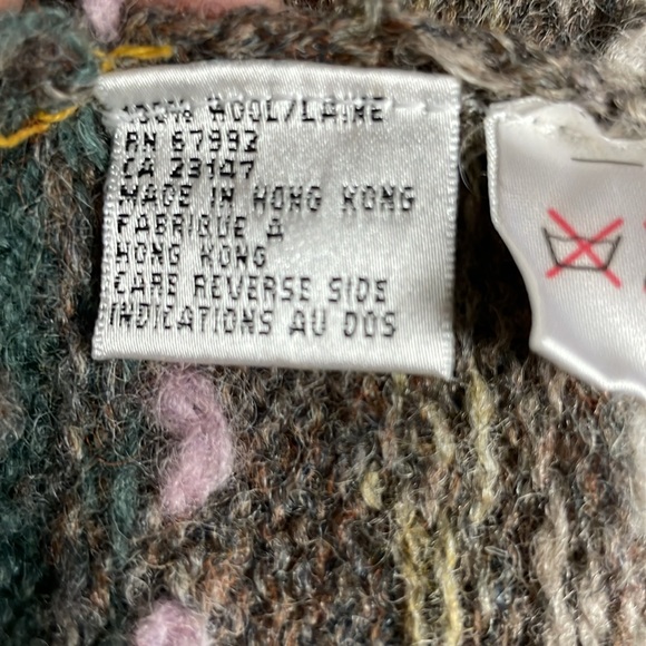 Vtg Talbots Women’s M 100%Wool Knit Cardigan - Picture 5 of 7